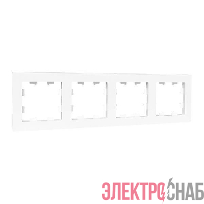 Рамка 4-м Эпика пластик бел. EKF UP1-FPW-04