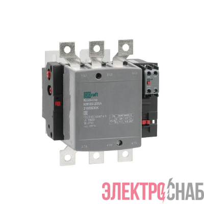 Контактор 225А 220В АС АС3 АС4 1НО+1НЗ КМ-102 DEKraft 21955DEK