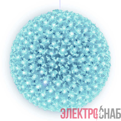 Гирлянда светодиодная «Шар с цветами сакуры» ULD-H2727-300/DTA WHITE IP20 SAKURA BALL с контроллером 300led d27см бел. UNIEL 09575