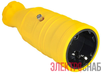 Розетка переносная OMEGA РБп14-1-0м IP20 желт. IEK OM-KR20-16-20-P1-00-K05