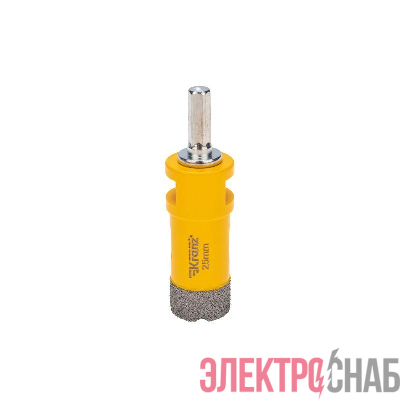 Коронка алмазная профессиональная по керамограниту и железобетону М14 вакуумное спекание 25мм для УШМ Kranz KR-92-1012