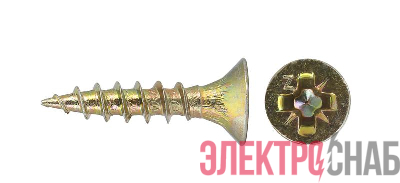 Саморез ШУж 3.0х16 потайная головка (уп.35шт) Tech-Krep/Zitar 102472