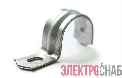 Скоба крепежная однолапковая d21-22мм под саморез PTK-Accessories метал. (уп.100шт) ПожТехКабель 850-006