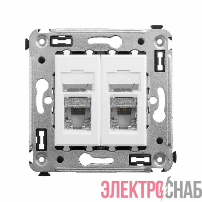 Розетка компьютерная 2-м СП Avanti "Белое облако" RJ45 кат.6 экранир. DKC 4400394