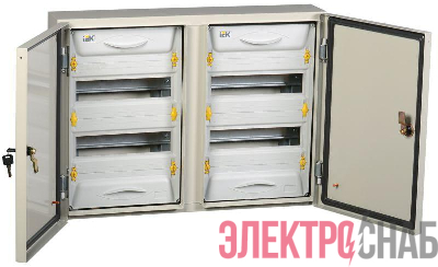 Корпус металлический ЩРн-2х24з-1 У2 IP54 PRO IEK MKM16-N-2X24-54-ZU