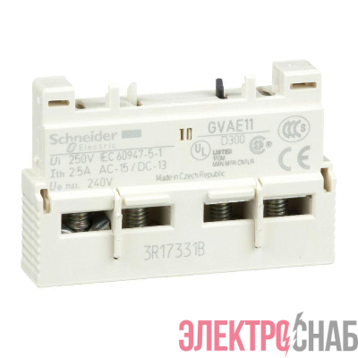 Контакт дополнительный 1НО+1НЗ GVAE фронт. для GV2 SchE GVAE11