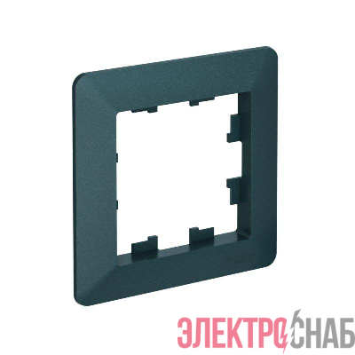 Рамка 1-м AtlasDesign Air изумруд/дым. черн. SE ATN220801