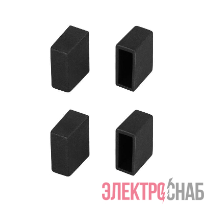 Заглушка WPH-FLEX-0612-SIDE BLACK глухая Силикон (комплект) Arlight 045908