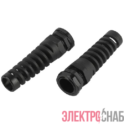 Ввод кабельный (сальник) PGR 21 d13-18мм (d отверст. 28.3мм) IP54 с гибким отводом (уп.5шт) Эра Б0065204