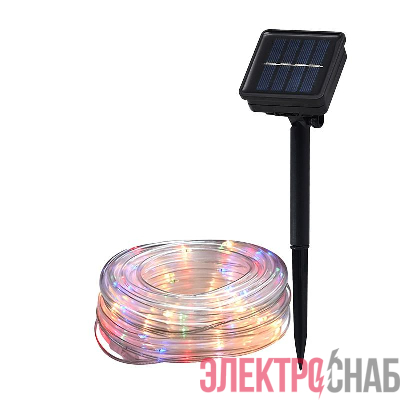 Светильник светодиодный садовый SLR-G06-100M 100LED дюралайт RGB мультицвет (заменяемый Ni-MH 500мА.ч аккумулятор) ФАZА 5060081