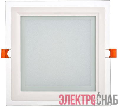 Светильник светодиодный ДВО 1625 18Вт 4000К IP20 встраив. со стекл. квадр. IEK LDVO0-1625-18-4000-K01