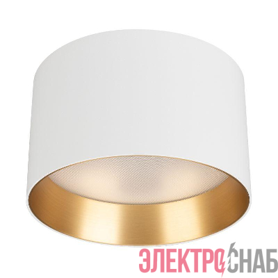 Светильник светодиодный SP-BISCOTTO-R140-15W Warm3300-MIX WH-GD 80deg 230В IP54 15Вт 3300К метал. Arlight 054915