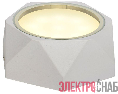 Светильник 5304 GX53 IP65 уличный потолочный бел. IEK LT-UPU0-5304-GX53-1-K01