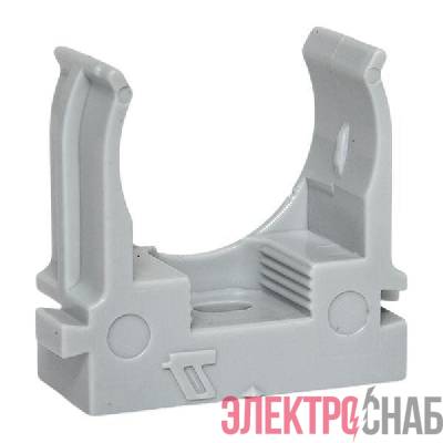 Держатель для труб (клипса) d25мм для монтажного пистолета сер. (уп.100шт) Plast EKF derjp-z-25
