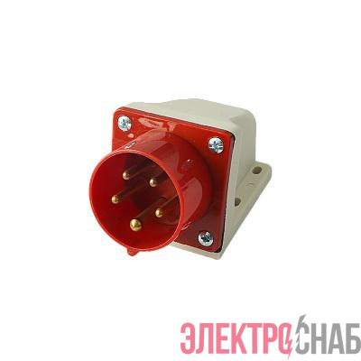 Вилка стационарная для наружной установки PPC 515 3Р+РЕ+N 16А 380В IP44 Pro JazzWay 5072855