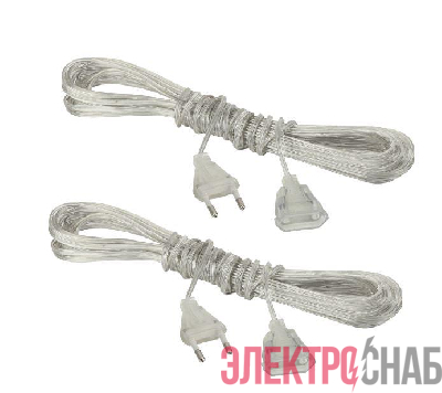 Удлинитель для гирлянд GE-3-S2 прозр. 3м (уп.2шт) ФАZА 5059597