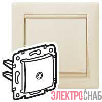 Розетка телевизионная TV СП Valena 2400мГц механизм сл. кость (DIY-упак.) IEK 695618