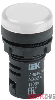 Лампа светосигнальная AD22DS d22мм 24В AC/DC бел. KARAT IEK BLS10-ADDS-024-K01