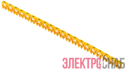 Маркер открытого типа KE 4-6кв.мм символ &quot;R&quot; (уп.200шт) IEK UMK-KE3-R