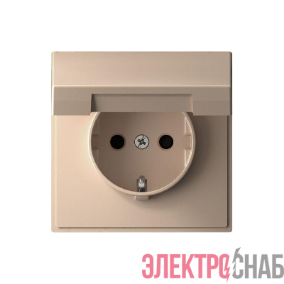 Розетка ArtGallery 16А IP20 с заземл. со шторками с крышкой быстрозажим. клем. механизм песочн. SE GAL001246S