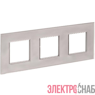 Рамка 3-м SKANDY SK-F23Sh стекло шампань IEK SK-M32-G-K37
