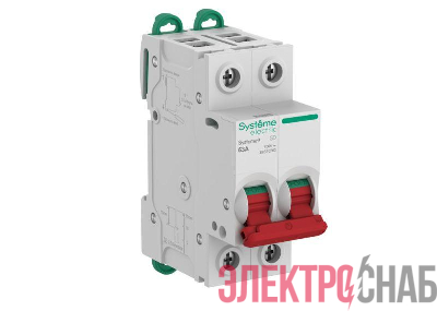 Выключатель нагрузки 2п 63А Systeme9 400В SE S9S40263