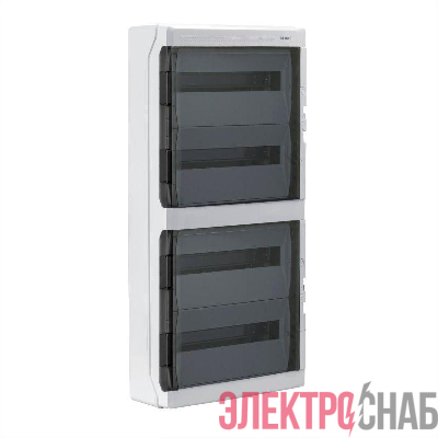 Щиток настенный 72мод. IP65 с дверцей с клеммн. блоком 63А сер. DKC RB72W6TGD