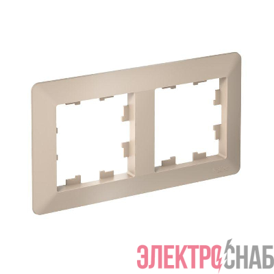 Рамка 2-м AtlasDesign Air песочн./дым. бел. SE ATN221202
