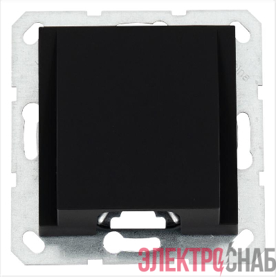 Вывод кабеля механизм черн. матов. soft touch Jasmart G8210PB