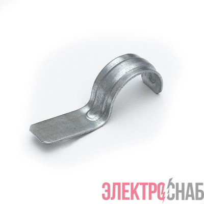 Скоба крепежная однолапковая СМО d25-26мм для монтажн. пистолета без отверст. метал. (уп.100шт) Промрукав PR08.2756