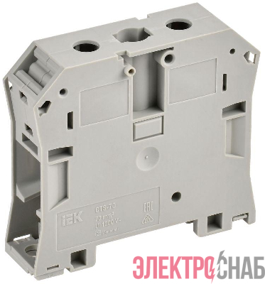 Колодка клеммная CTS с шестигранником 70кв.мм сер. IEK YCT10-01-K03-070