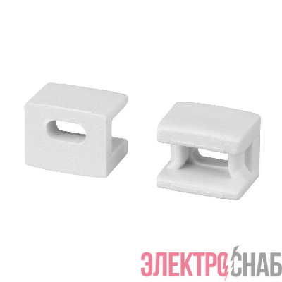 Заглушка PLINTUS-FANTOM WHITE с отверстием пластик (комплект) Arlight 043607