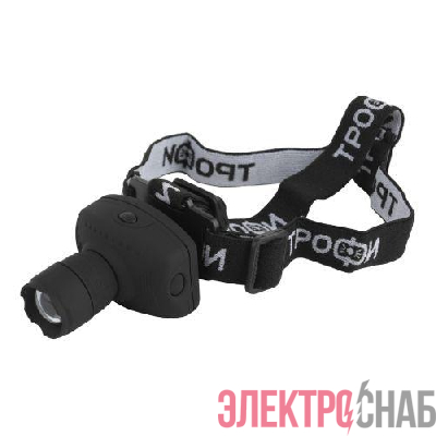 Фонарь GB-301 налобный 3Вт 3хААА карт. упак. Трофи Б0030187
