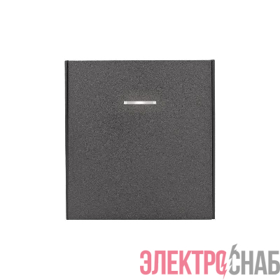 Переключатель перекрестный 1-кл. СП STRONG 10А с подсветкой графит Kranz KR-78-0718-6