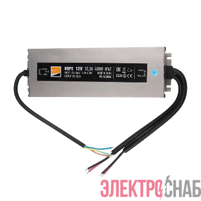 Блок питания для светодиод. ленты BSPS 12В 33.30А=400Вт IP67 JazzWay 5062108