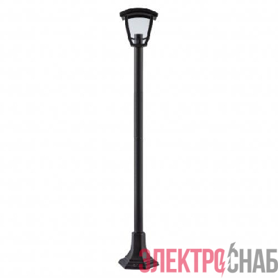 Светильник светодиодный садово-парковый ДТУ 07-8-002 Валенсия 4 8Вт 3000К IP44 4 гранный напольный черн. Эра Б0064265