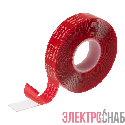 Лента клейкая двухсторонняя прозрачная на VHB акриловой основе 20ммх5м Rexant 09-6059