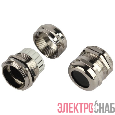 Ввод кабельный (сальник) PGM 29 d18-25мм (d отверст. 37мм) IP68 латунный (уп.3шт) Эра Б0065211