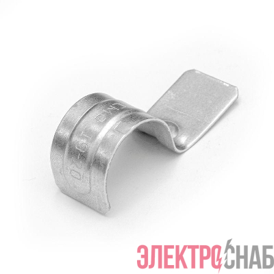 Скоба крепежная однолапковая СМО d19-20мм для монтажн. пистолета без отверст. метал. (уп.100шт) Промрукав PR08.2754