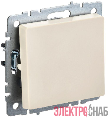 Выключатель 1-кл. СП BRITE ВС10-1-0-БрКр 10А механизм беж. IEK BR-V10-0-10-K10