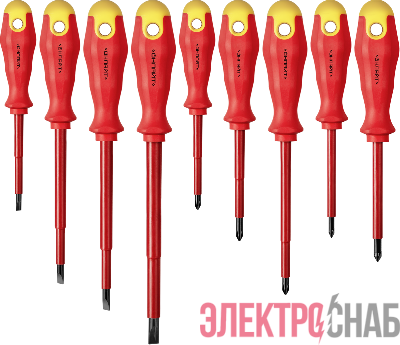 Набор отверток диэлектрических OHT-Otd01-H9 (9шт) ОНЛАЙТ 90561