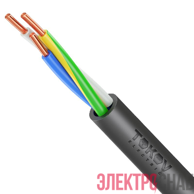Кабель TOKOV ELECTRIC ППГнг(А)-HF 3х16 ОК (N PE) 1кВ (м) ТХМ00416252