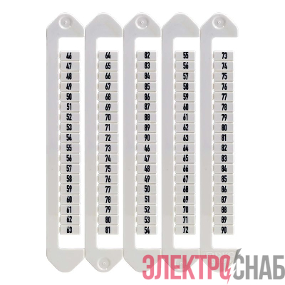 Маркировка для клемм ширина 5мм от 46 до 90 вертикал. ориентация DKC NUTB-5-46-90V