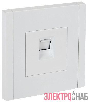 Розетка компьютерная RJ45 кат.6 FORTE&PIANO FP231 бел. IEK FP-K10-2-K01