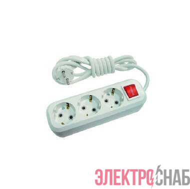 Удлинитель 3х2м с заземл. 16А IP20 с выкл. Makel MGP212