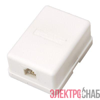 Розетка телефонная 1-м ОП RJ11 (6P2C) кат.3 PROCONNECT 03-0001-4