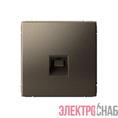 Розетка компьютерная ArtGallery RJ45 кат.6A механизм мокко SE GAL000686