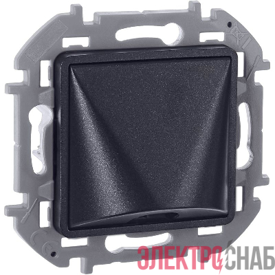 Вывод кабеля Inspiria с зажимом для крепления антрацит IEK 673893