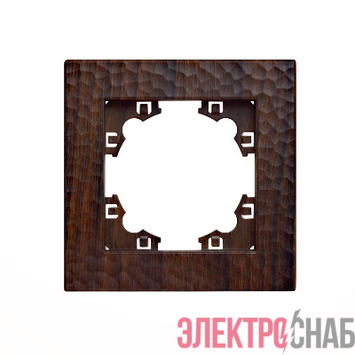 Рамка 1-м Афина фактурная венге Universal A10053-V
