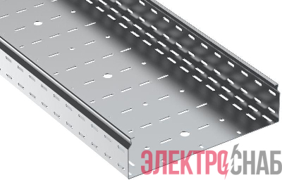 Лоток листовой перфорированный ESCA 7 100х400 L3000 сталь 1.5мм IEK CLP10-100-400-150-3